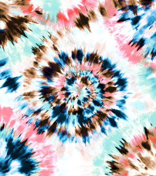 Tie Dye Colorful Waves I