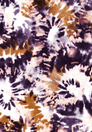 Modern spiral tie dye 9U