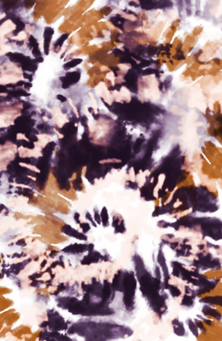 Modern spiral tie dye 9U