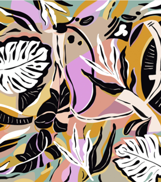 Tropical modern simple graphic O