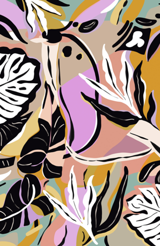 Tropical modern simple graphic O
