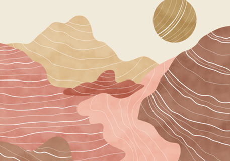 Modern pink desert dunes 14