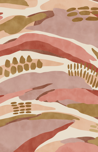 Modern wavy brush strokes