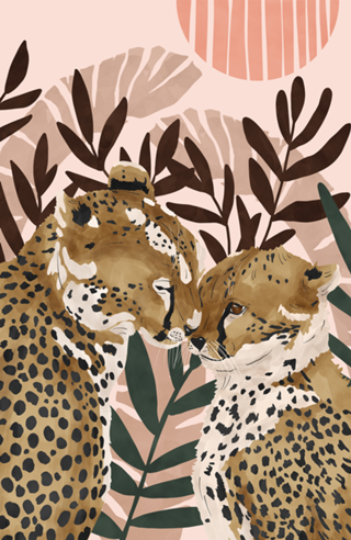 Cheetahs in love