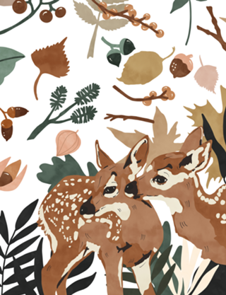Deer cubs nature