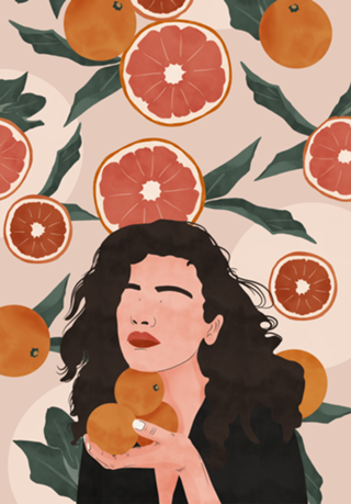 Orange succulent sweets