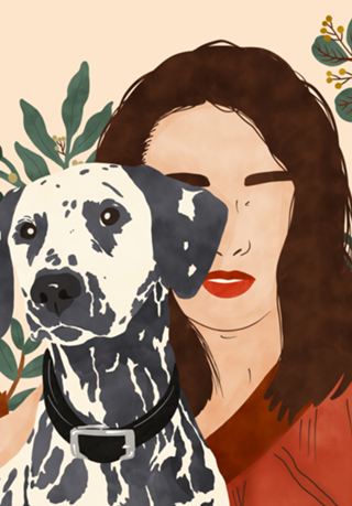 Girl with dog I