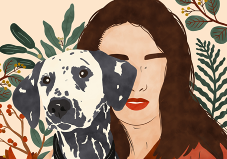 Girl with dog I