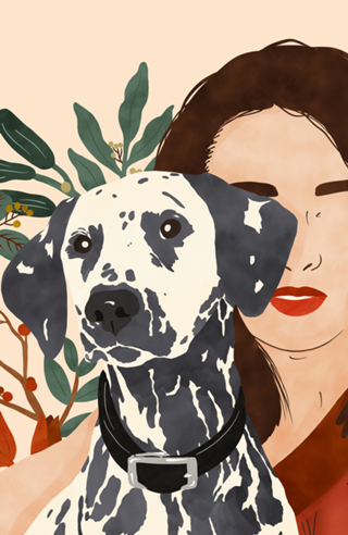 Girl with dog I
