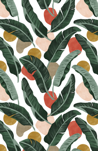 Modern banana leaf