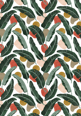Modern banana leaf