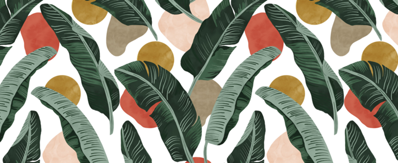 Modern banana leaf