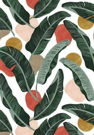 Modern banana leaf