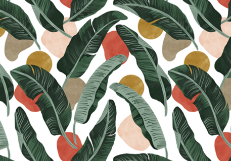 Modern banana leaf