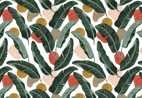 Modern banana leaf
