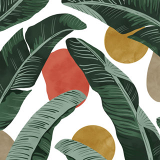 Modern banana leaf