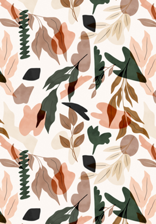 Abstract of leaves and shapes