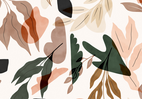 Abstract of leaves and shapes