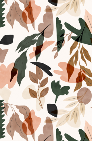 Abstract of leaves and shapes