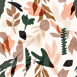 Abstract of leaves and shapes