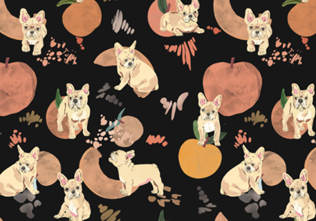 Puppies in the peaches B