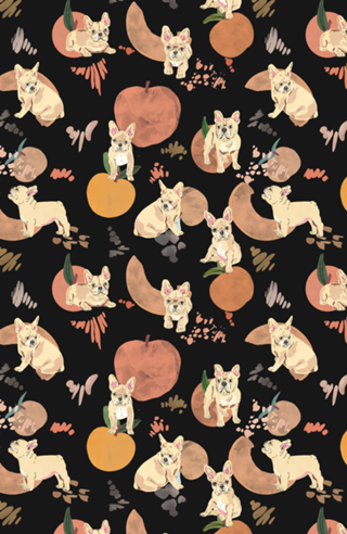 Puppies in the peaches B