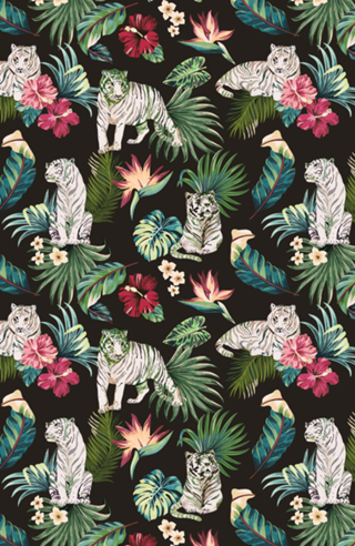 Dark tigers in the colorful jungle 22