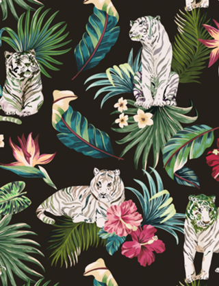 Dark tigers in the colorful jungle 22