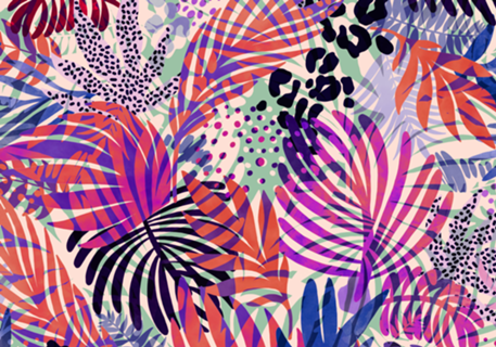 Modern wild tropical leaf D