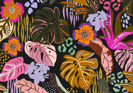 Abstract modern jungle 52C