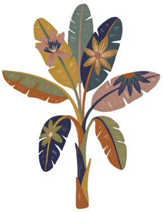 Abstract Banana Leaf Bouquet