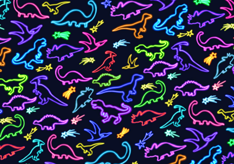 Dinossauros Neon