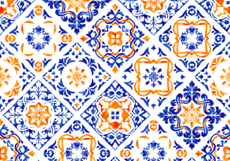 Azulejos em aquarela