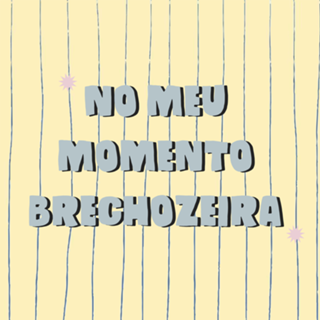 No meu momento brechozeira - amarelo e azul
