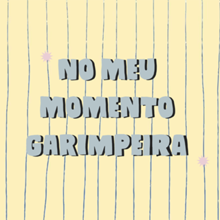 No meu momento garimpeira - azul