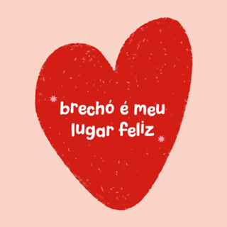 Brechó é meu lugar feliz - rosa