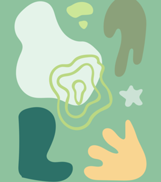 Abstract flat design formas e cores decorativas 7