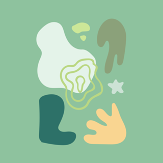 Abstract flat design formas e cores decorativas 7