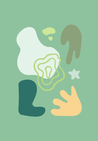 Abstract flat design formas e cores decorativas 7