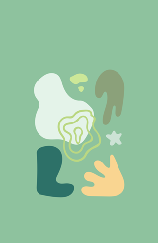 Abstract flat design formas e cores decorativas 7