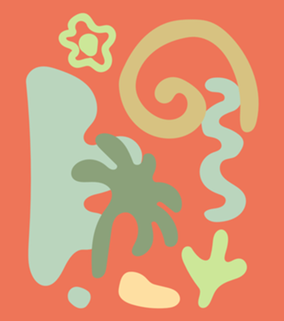 Abstract flat design formas e cores decorativas 8