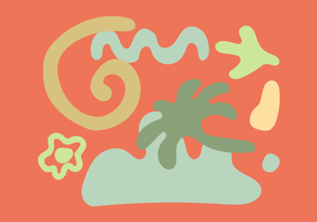 Abstract flat design formas e cores decorativas 8