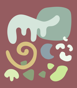 Abstract flat design formas e cores decorativas 17