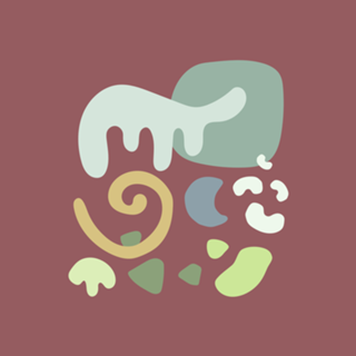 Abstract flat design formas e cores decorativas 17