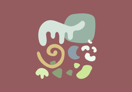 Abstract flat design formas e cores decorativas 17