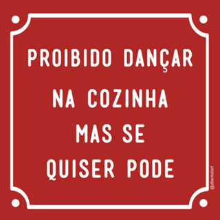 Proibido dançar na cozinha (vermelho)