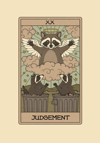 Judgement - Raccoons Tarot