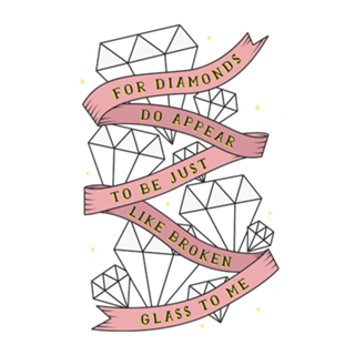 Just like broken glass to me