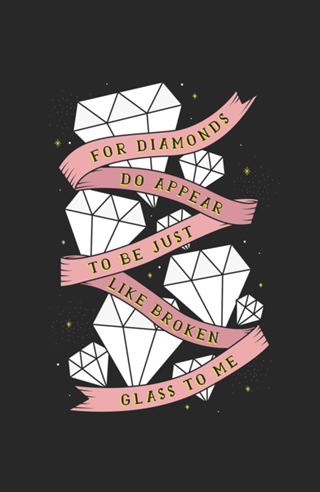 Just like broken glass to me