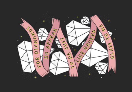 Just like broken glass to me